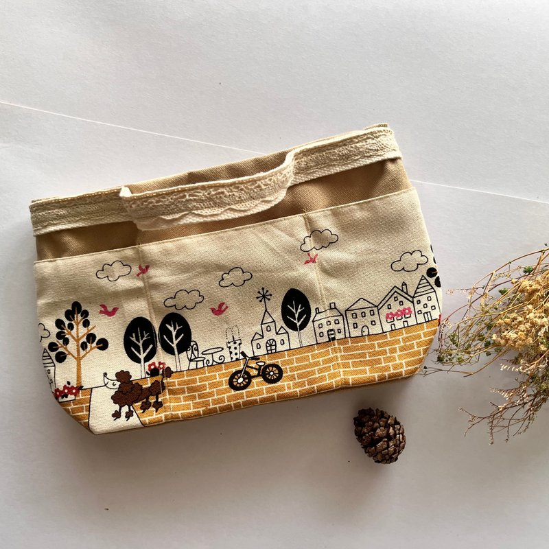 Bag within bag bag within bag storage bag street view yellow - Toiletry Bags & Pouches - Cotton & Hemp Khaki