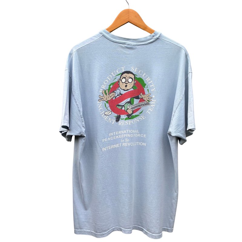 Vintage Cisco Incident Product Security Response Team Tech T Shirt - 男 T 恤 - 棉．麻 藍色