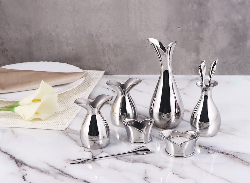 Calla Lily series full series set│ [Gdesign] calla lily exquisite tableware - เครื่องครัว - สแตนเลส สีเงิน