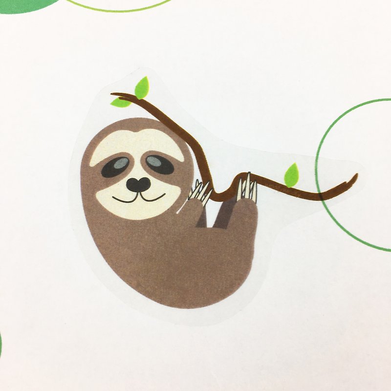 Sloth logo sticker S size - สติกเกอร์ - วัสดุกันนำ้ หลากหลายสี