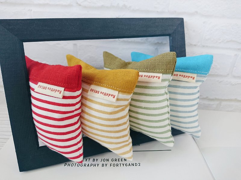 Photo props striped small pillow (4 in) - Items for Display - Cotton & Hemp 