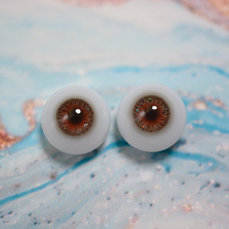 (Instock) bjd eyes 6/12 mm - Stuffed Dolls & Figurines - Resin Brown