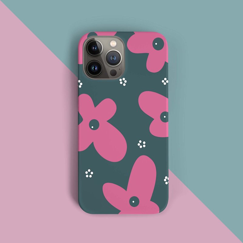 Flower-Pink Magenta phone case - Phone Cases - Plastic Pink