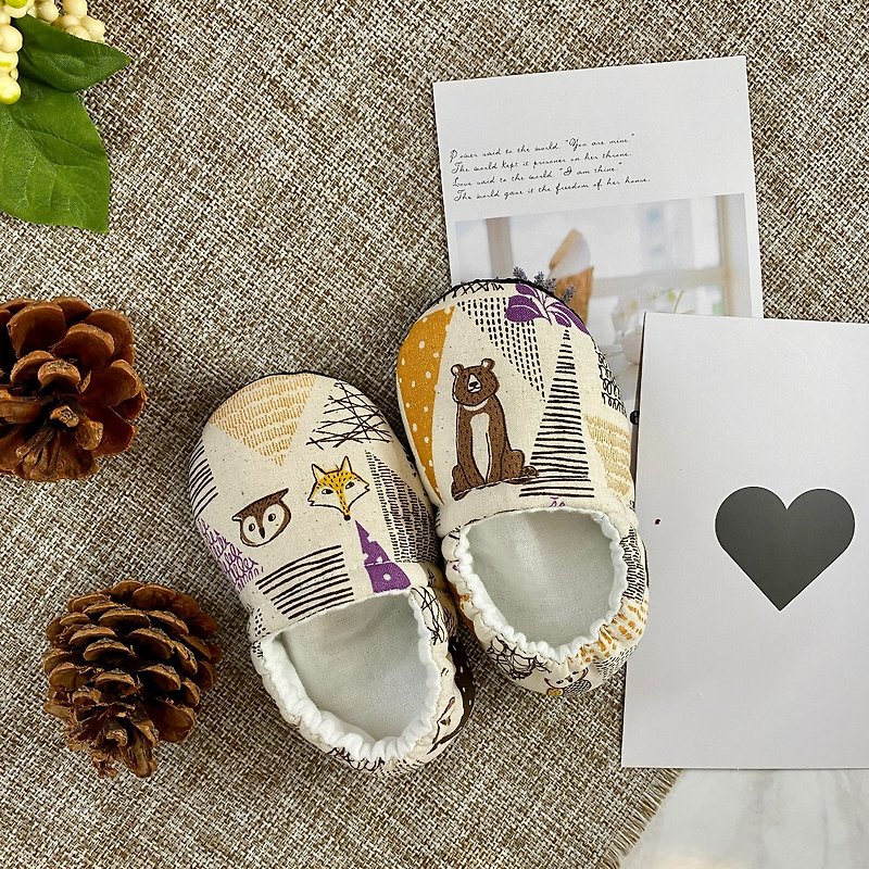 【Autumn and Winter New Fashion】Mengmeng Must-have Baby Cute Model Shoes (11cm)-Bear Style - Baby Shoes - Cotton & Hemp 