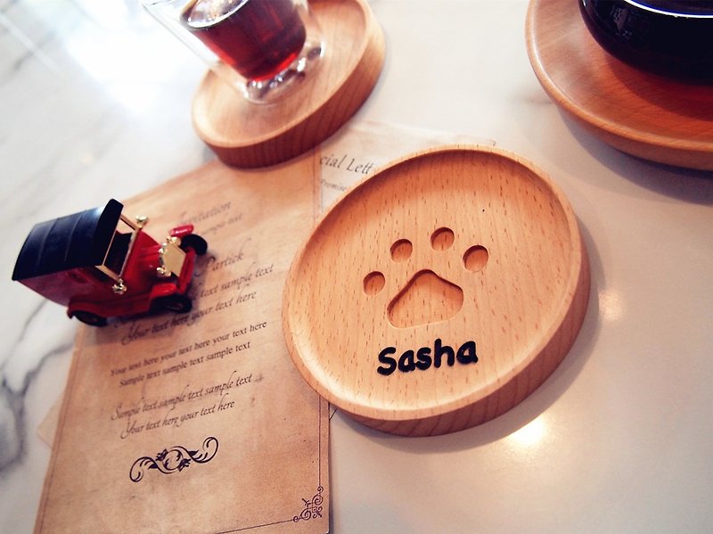 Wood Other - Wood / Coaster / Customized lettering