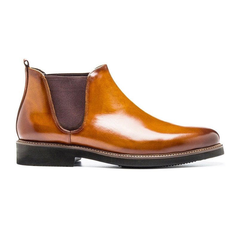 經典切爾西靴 棕色 - 男靴/短靴 - 真皮 