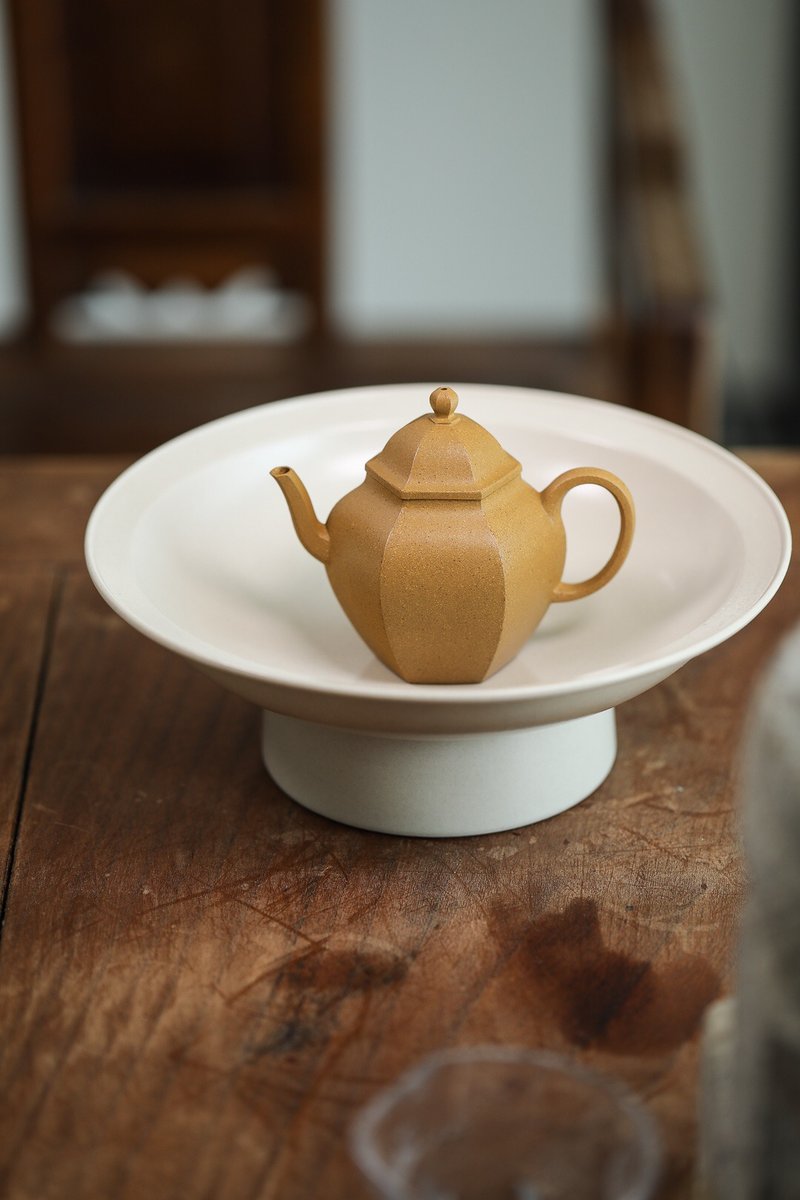 六方寶菱紫砂壺原礦段泥130cc獨孔 - 茶壺/茶杯/茶具 - 陶 