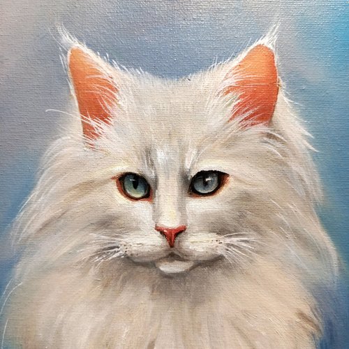 絵画 インテリア 額付(白) 油絵 F6-071019 猫たち 楽天市場】アートパネル 猫 アートフレーム 油絵 アート 絵