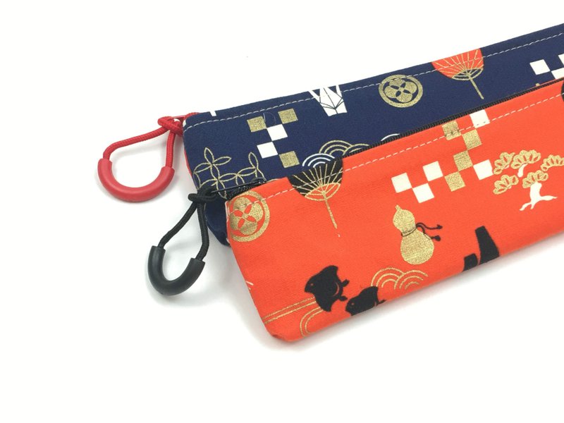 | •R• | New | Zippered Eco Bag Set | Japanese Koi Mt. Fuji | Two colors are available - Reusable Straws - Other Materials 