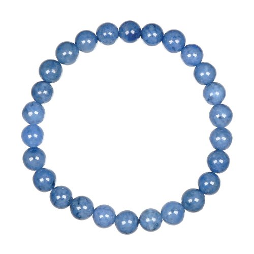 正佳珠寶 Gemsrich Jewelry 【正佳珠寶】藍兔毛 頂級滿絲藍絨兔毛 6.8-7.3mm 藍兔毛手珠