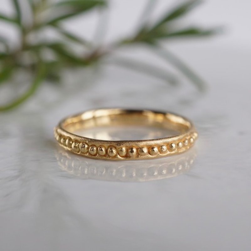 K18 Grain ring  R081K18 - General Rings - Other Metals Gold