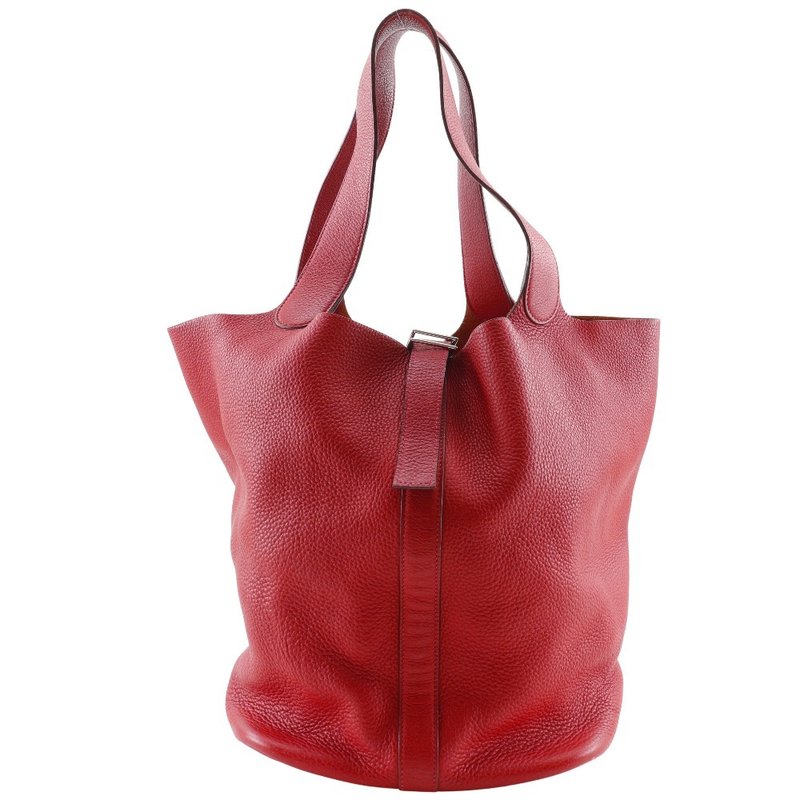 【日本直送】エルメス HERMES ピコタンTGM トートバッグ トリヨンクレマンス 赤  レディース【中古】 - 手提包/手提袋 - 真皮 紅色