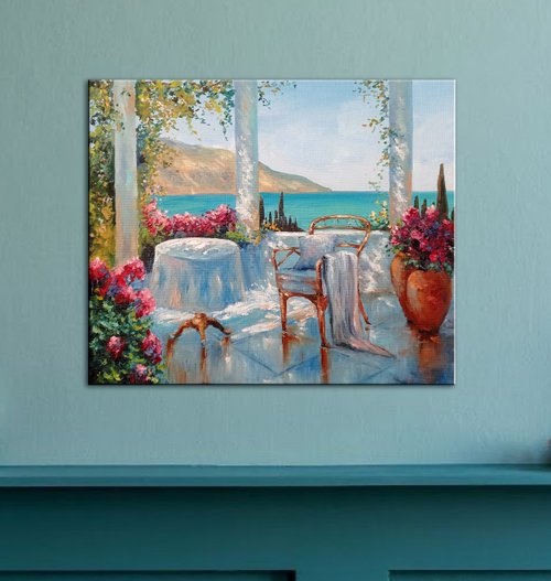 PaintingsFromIrina 海 油畫 裝飾畫 花畫 風景掛畫 裝飾畫 居家生活