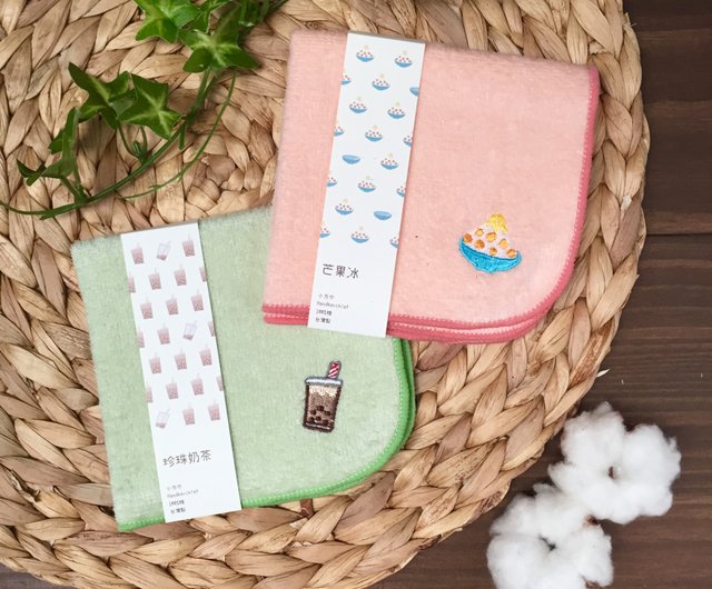 選べる3個 NT$450】ナジ小物。台湾刺繍ハンカチと小さな四角