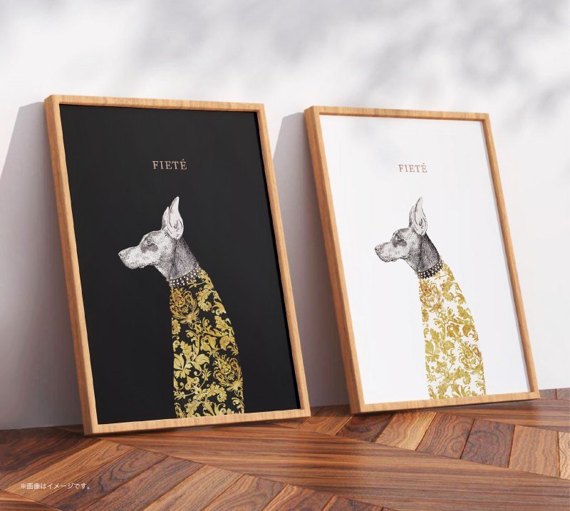 Doberman /Original Poster / A4 or A3 size - 海報/掛畫/掛布 - 塑膠 白色