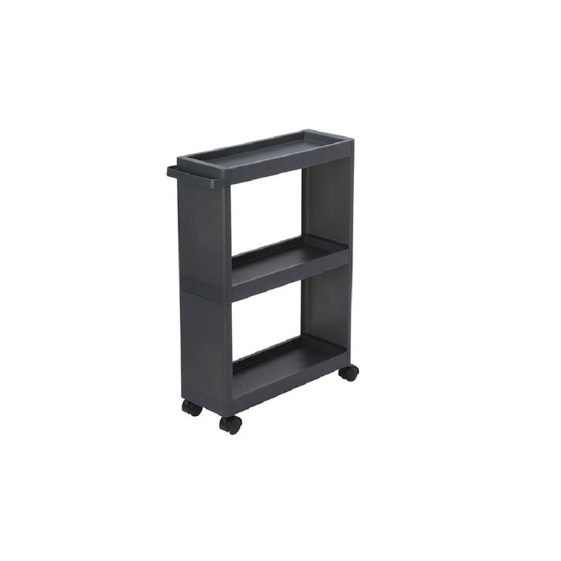 Japan Like-it Simple Multifunctional Storage Rack Trolley-【Narrow Type】(Width 17cm Height 66cm) - กล่องเก็บของ - พลาสติก 