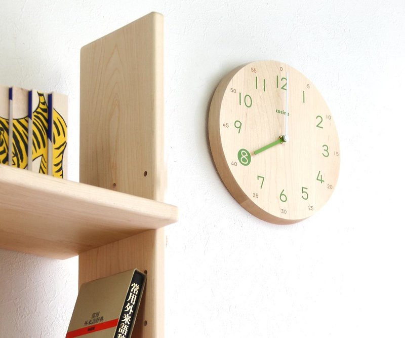 Asahikawa Furniture cosine Children's clock - Clocks - Wood Brown