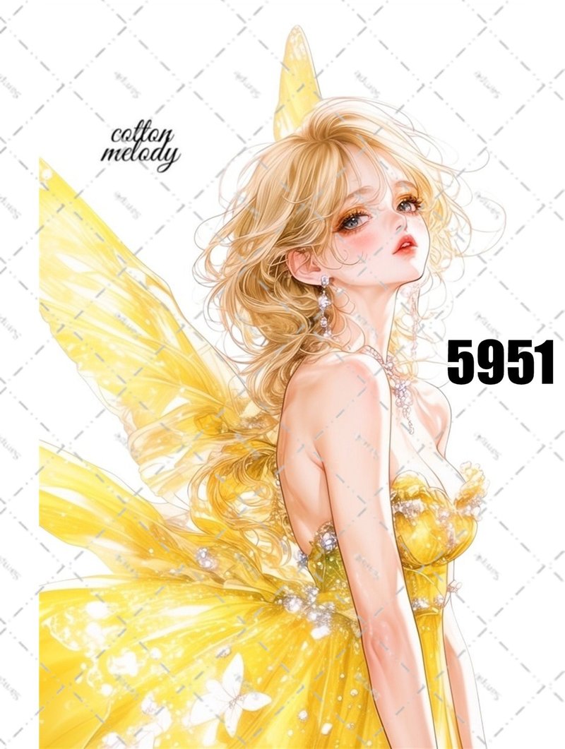 original sticker no.5951 人物ステッカー オリジナルステッカー 人物ステッカー 女の子ステッカー オリジナル人物ステッカー - 貼紙 - 紙 