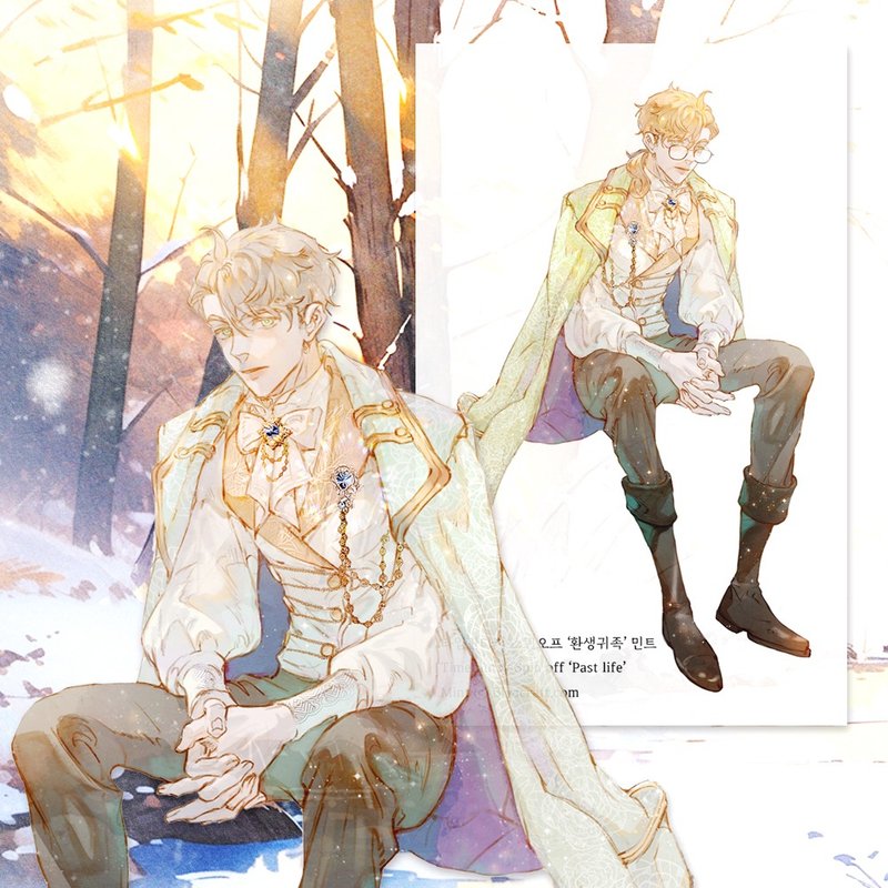 Time fantsy, Spin off, Character, Past life - 貼紙 - 紙 多色