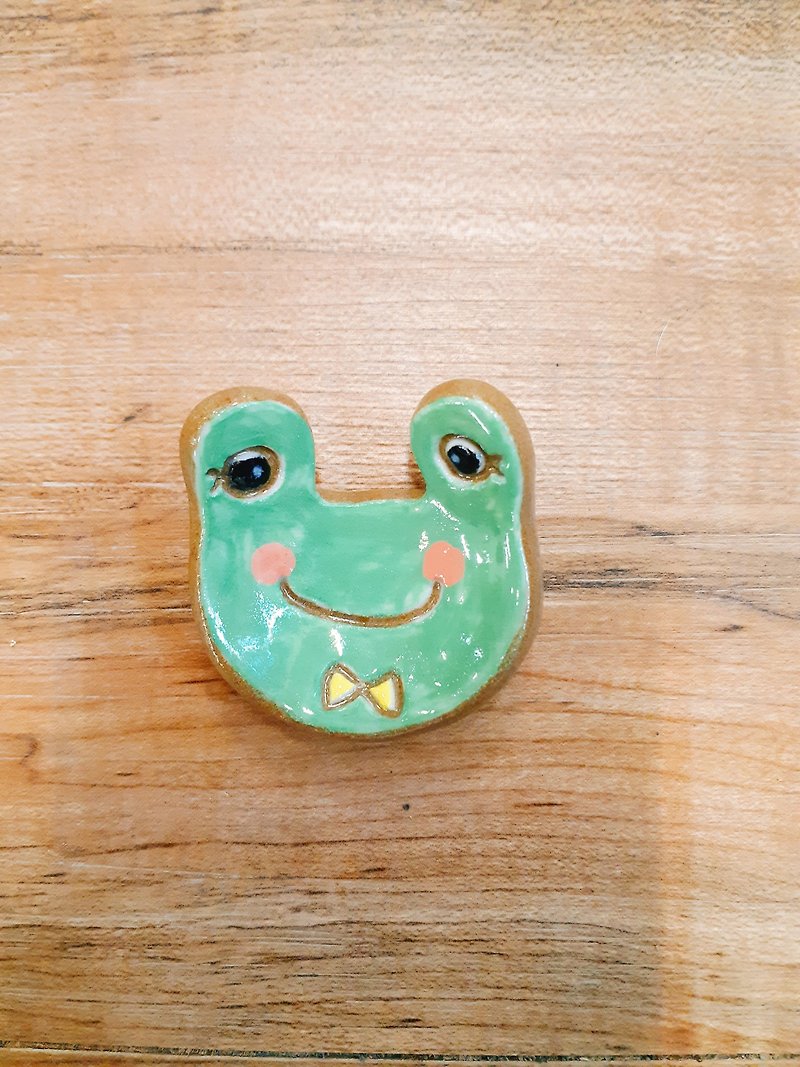 【Chopstick Holder】Smiling Frog - เซรามิก - ดินเผา 