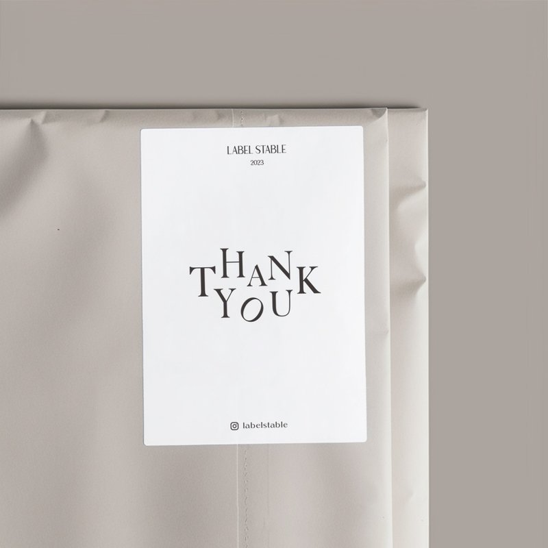 | Customized brand stickers | Shipment thank you stickers, brand seal stickers - Stickers - Paper White