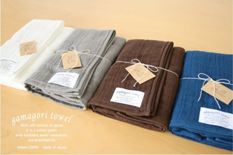 Gamagoriシリーズ 六重ガーゼタオル (フェイスタオル) - タオル・バスタオル - コットン・麻 多色