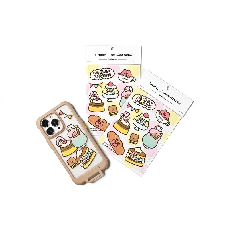 【bitplay】weiweiboy joint illustration sticker dessert style - Stickers - Paper Multicolor