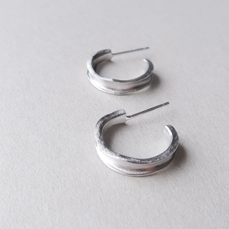 / Rare Coincidence/ 925 Sterling Silver Earrings - ต่างหู - เงินแท้ สีเงิน