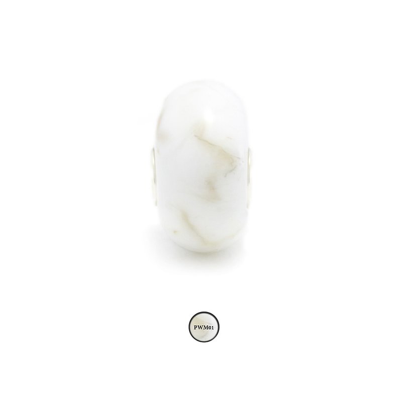 niconico 珠子編號 PWM01 - 手鍊/手環 - 玻璃 白色