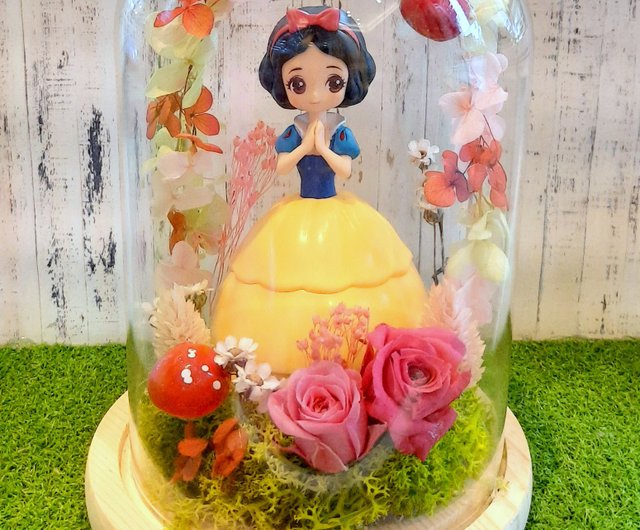 白雪姫の絵本風。ドールディスプレイベルフラワー(カプセル 白雪姫の絵本風。ドールディスプレイベルフラワー(カプセル