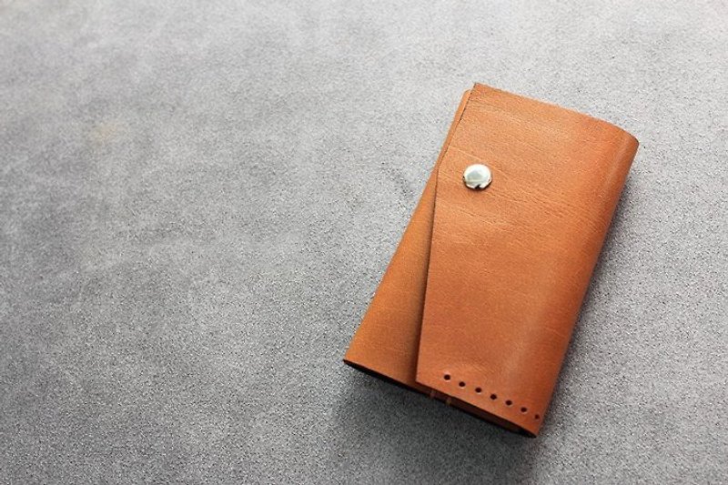 KAKU handmade leather business card holder card holder customized order - ที่เก็บนามบัตร - หนังแท้ 