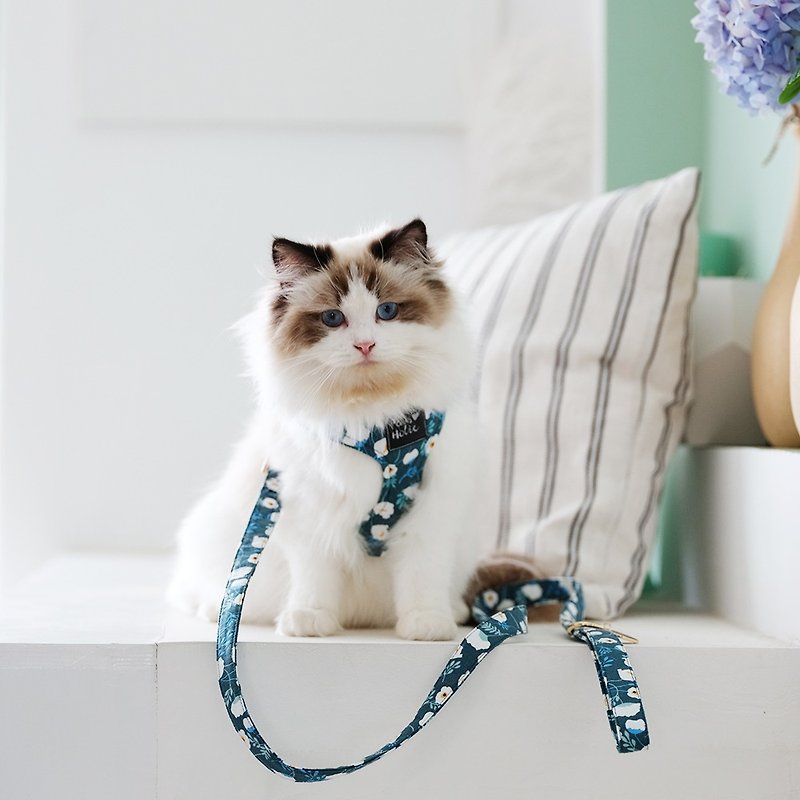 Cotton skin-friendly/wrap around design/not easy to break free | Cat chest back-Camellia Pawsholic claw fans - Collars & Leashes - Other Materials 