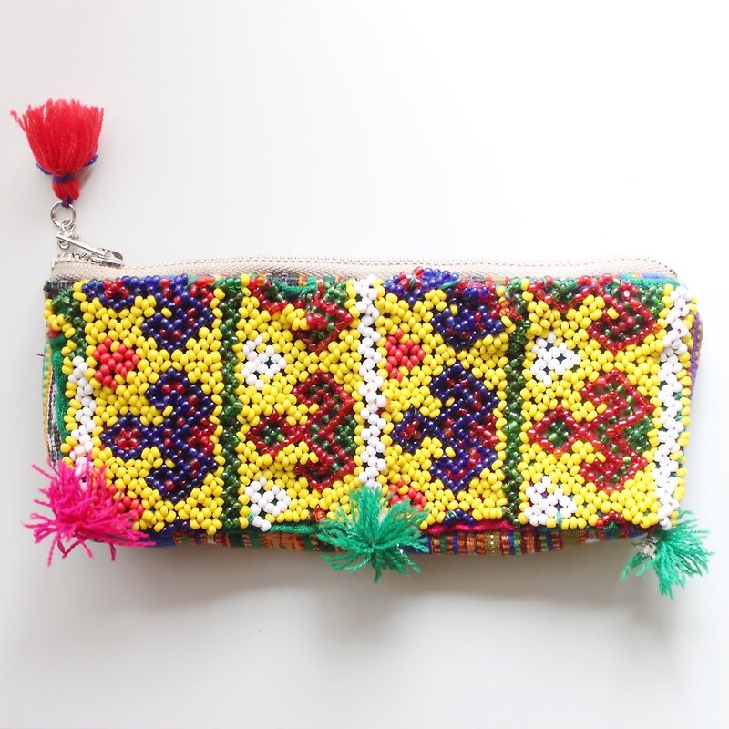 Afghanistan beads pen case - Pencil Cases - Other Materials Yellow