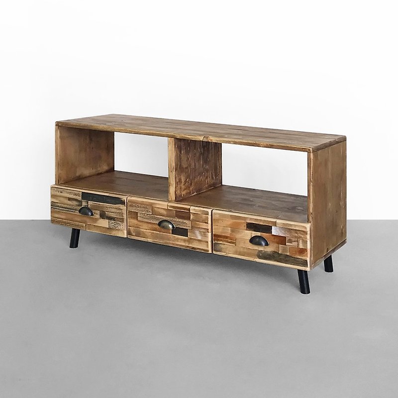 McGovern three draw TV cabinet CU058 - TV Stands & Cabinets - Wood 