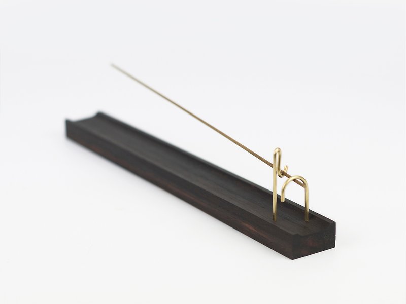[Christmas Gift] Handmade solid wood hanging incense insert Zen wabi-sabi creative simple incense stick - Fragrances - Other Metals 