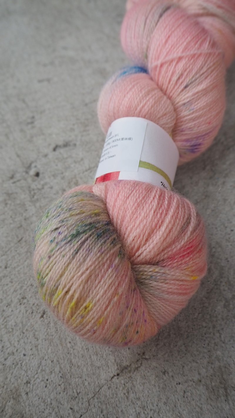 手染蕾絲線。花語 (100 BFL/ Lace) - 編織/刺繡/羊毛氈/縫紉 - 羊毛 