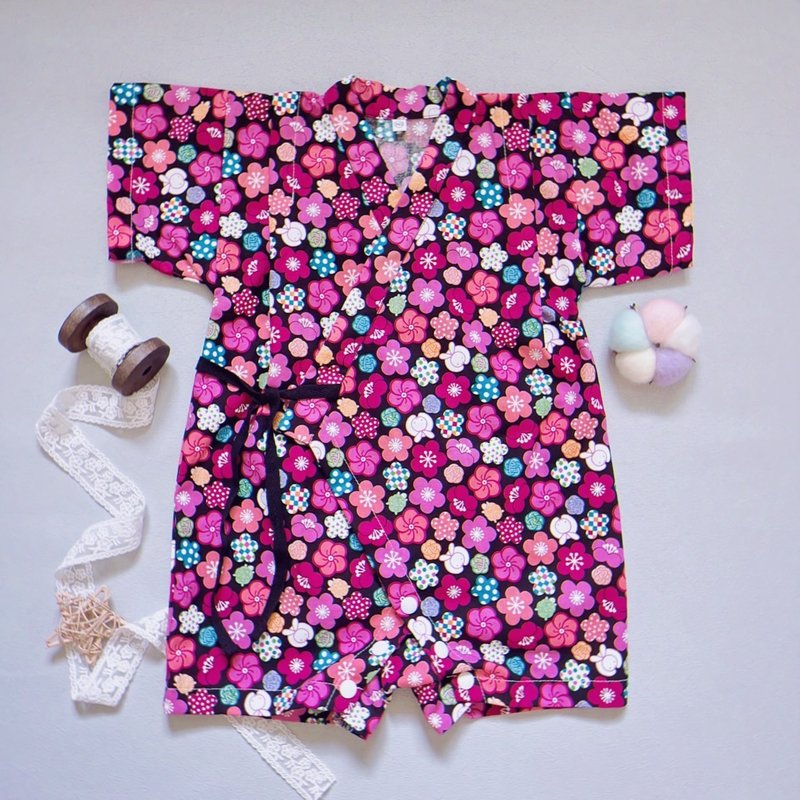 Onesies I Japanese Kimono I Yukata Baby Clothes Jumpsuit - Onesies - Cotton & Hemp 