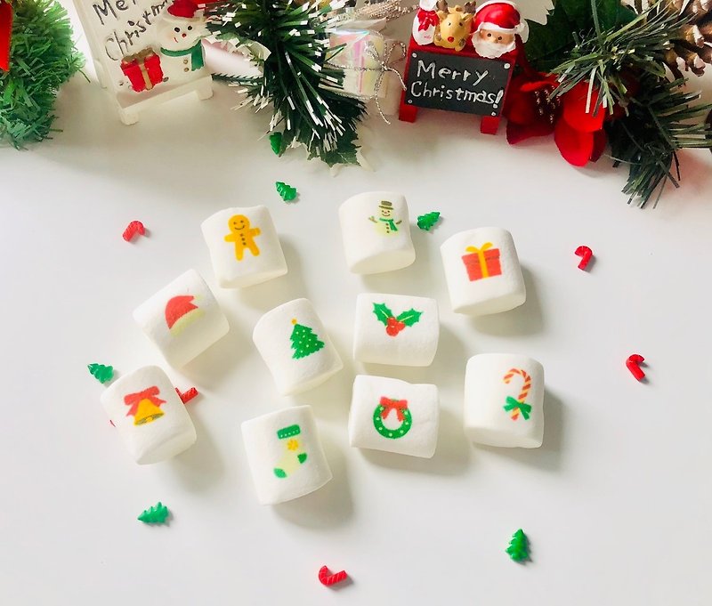 [Christmas special] 叮叮当x'mas marshmallow (10 pieces) - ขนมคบเคี้ยว - อาหารสด 