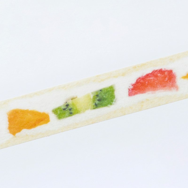 Fruit sand washi tape / mix / 15mm - 膠紙/膠帶/紙膠帶 - 紙 