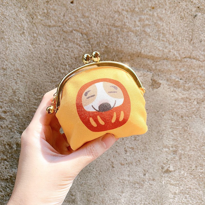 Daruma Didi Kiss lock purse - กระเป๋าใส่เหรียญ - ผ้าฝ้าย/ผ้าลินิน หลากหลายสี