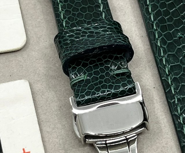 【IWC純正】カーキグリーンのレザーストラップ STONEWALL | for IWC Strap Classic #Green (N)