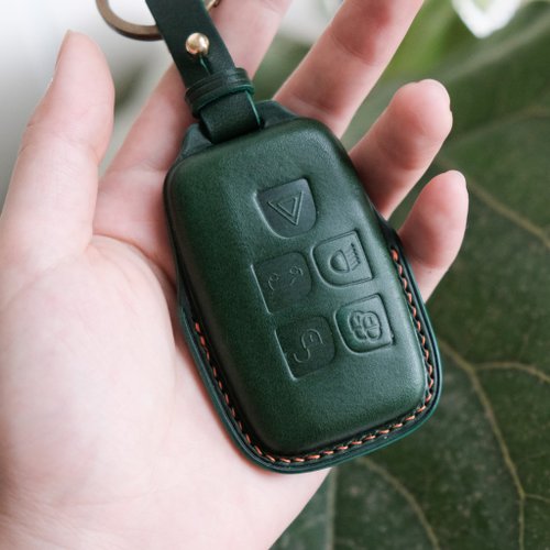 Shape it  Handmade Leather honda key Case.Car Key Holder - Shop Navy  LeatherCraft Keychains - Pinkoi