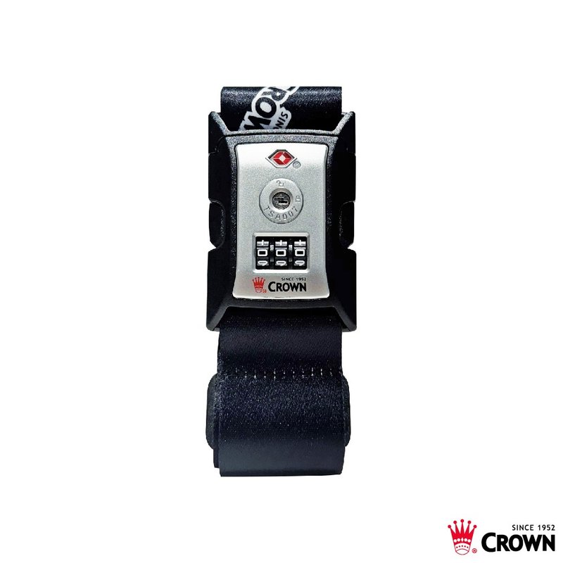 [CROWN] CROWN crown strap/suitcase strap black and white - Other - Other Materials Black