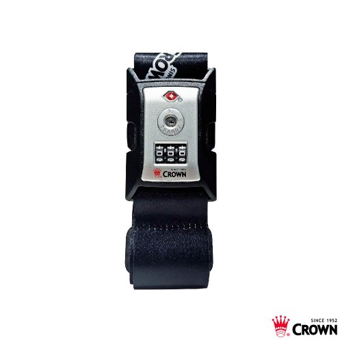 CROWN 皇冠行李箱 【CROWN】CROWN 皇冠捆箱帶/行李箱束帶 黑白色