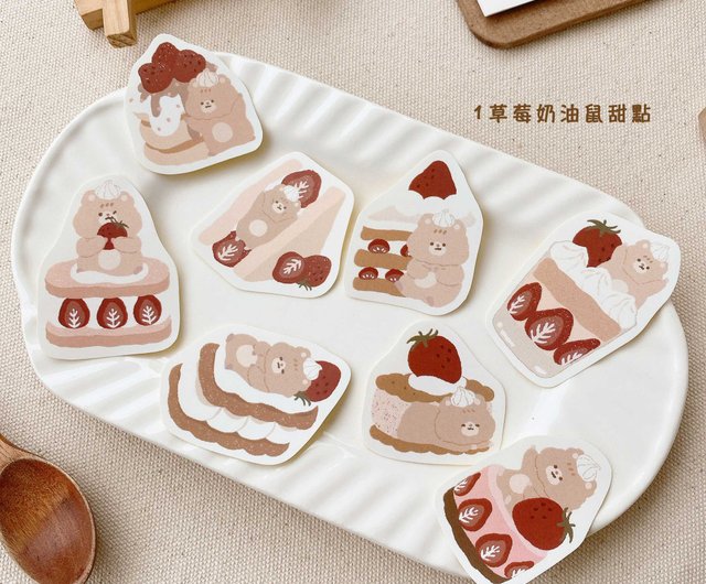 Desserts Box Sticker Set