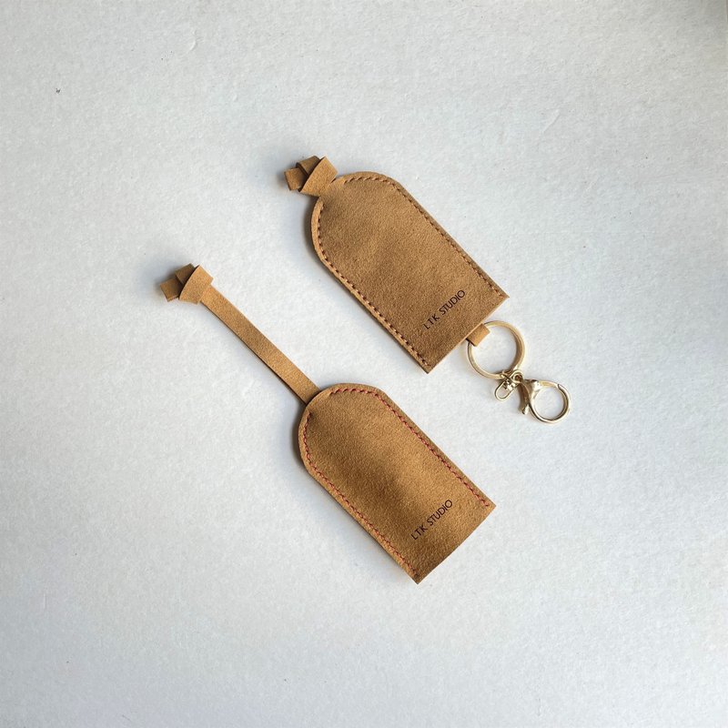 key holder - small size - vegan leather - handmade - Keychains - Faux Leather Multicolor