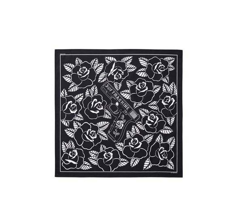 Softmachine Gun'N'Roses Bandana Printed Square Scarf (Two-Tone) - ผ้าพันคอ - วัสดุอื่นๆ หลากหลายสี