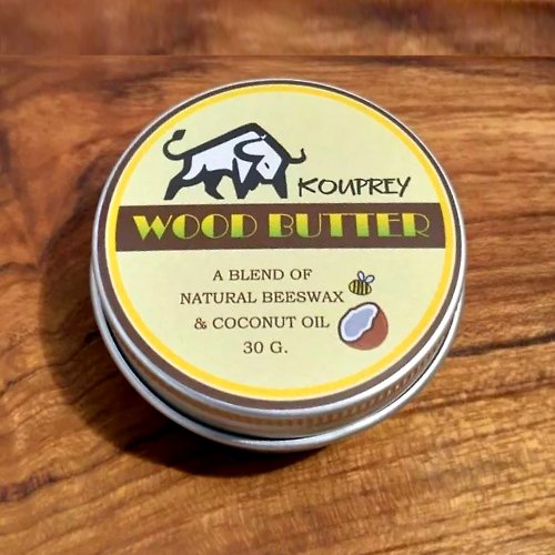 kouprey KOUPREY Wood Butter Cutting Board Cream Spoon ฺButter Conditioner Wax ฺ