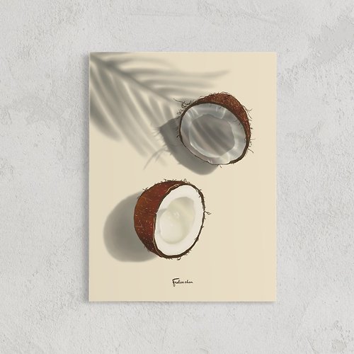 Felice C. Art coconut 印刷畫作 牆壁裝飾 卡片
