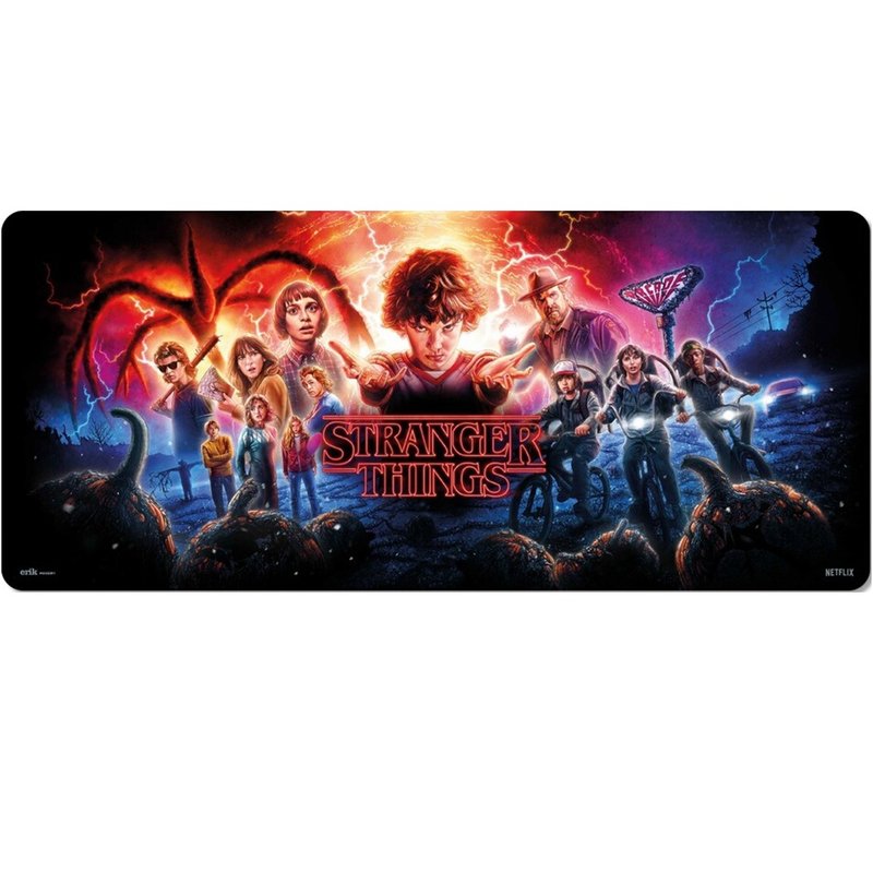 【怪奇物語】Stranger Things 第二季主視覺圖大型滑鼠墊 - 滑鼠墊 - 聚酯纖維 多色